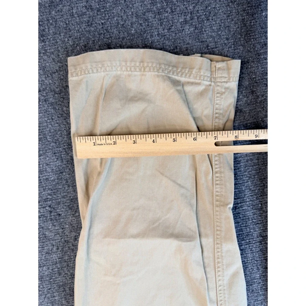 Polo Sport Ralph Lauren Khaki Cargo Pants 14 Tan Cotton Zip Off Convertible Vtg